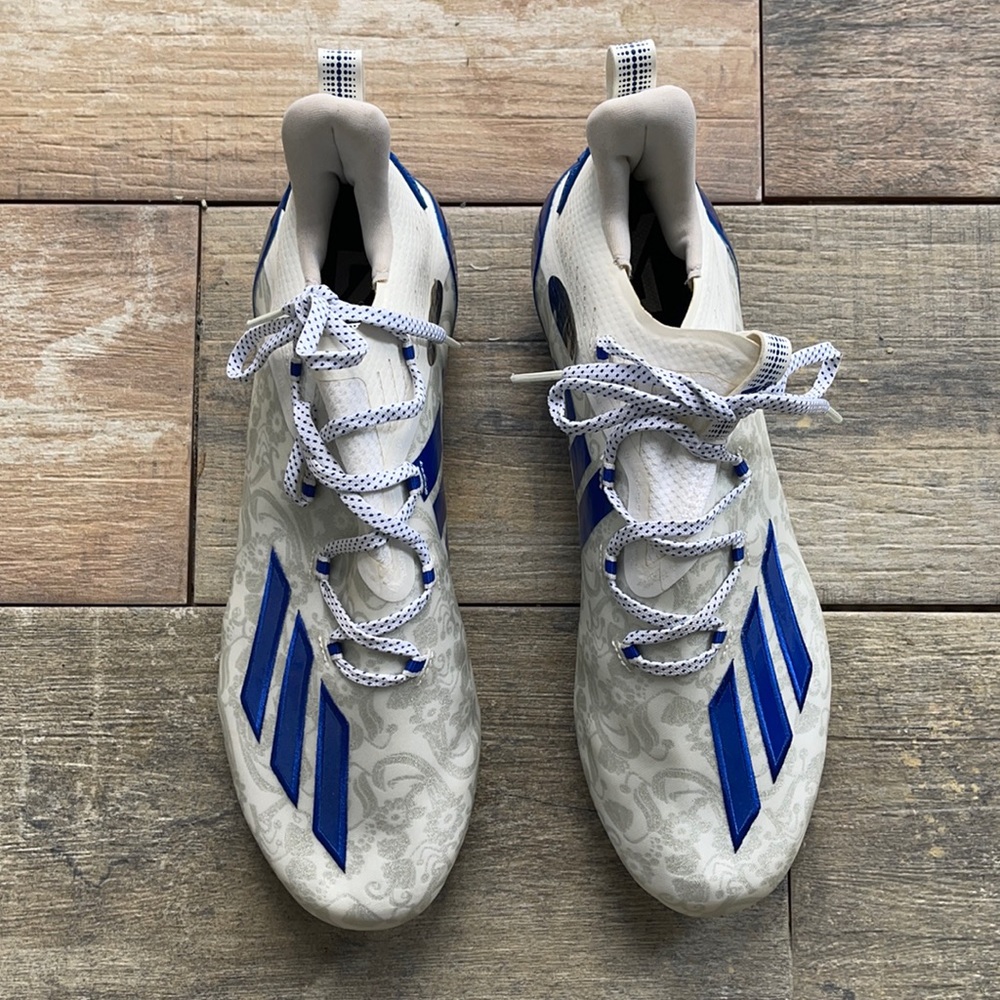 Adidas Blue Sneakers Cleats Men Size 12